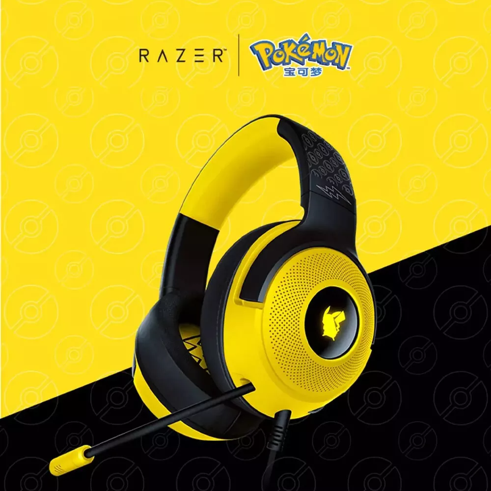 Razer Kraken X V3 USB RGB Pokemon Pikatchu Limited Edition Gaming Headset Razer Kraken X V3 USB RGB Pokemon Pikatchu Limited Edition Gaming Headset